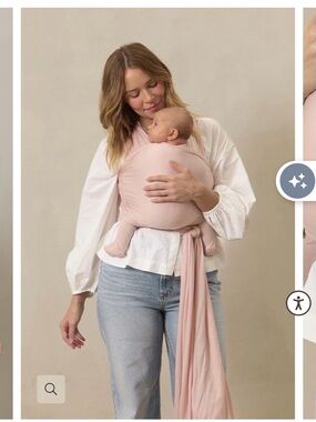 solly baby Blush Pink Stretchy Wrap Carrier